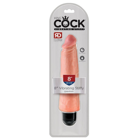 King Cock 8 In Vibrating Stiffy Light Intimates Adult Boutique