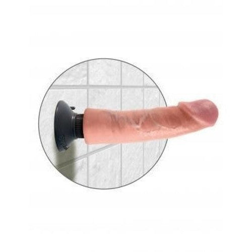 King Cock 9 In Cock Flesh Vibrating Pipedream Products Sextoys for Women