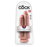 King Cock 9 In Two Cocks One Hole Light Intimates Adult Boutique
