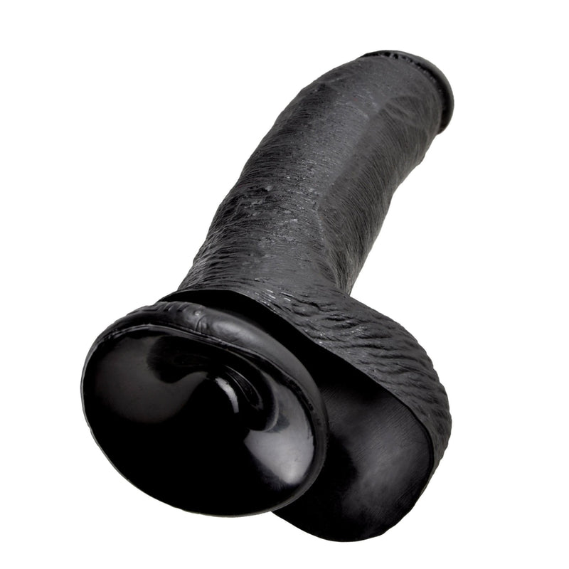 King Cock 9in Cock W-balls Black Pipedream Products Dildos