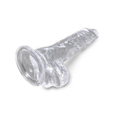 King Cock Clear 4 In Cock W- Balls Intimates Adult Boutique