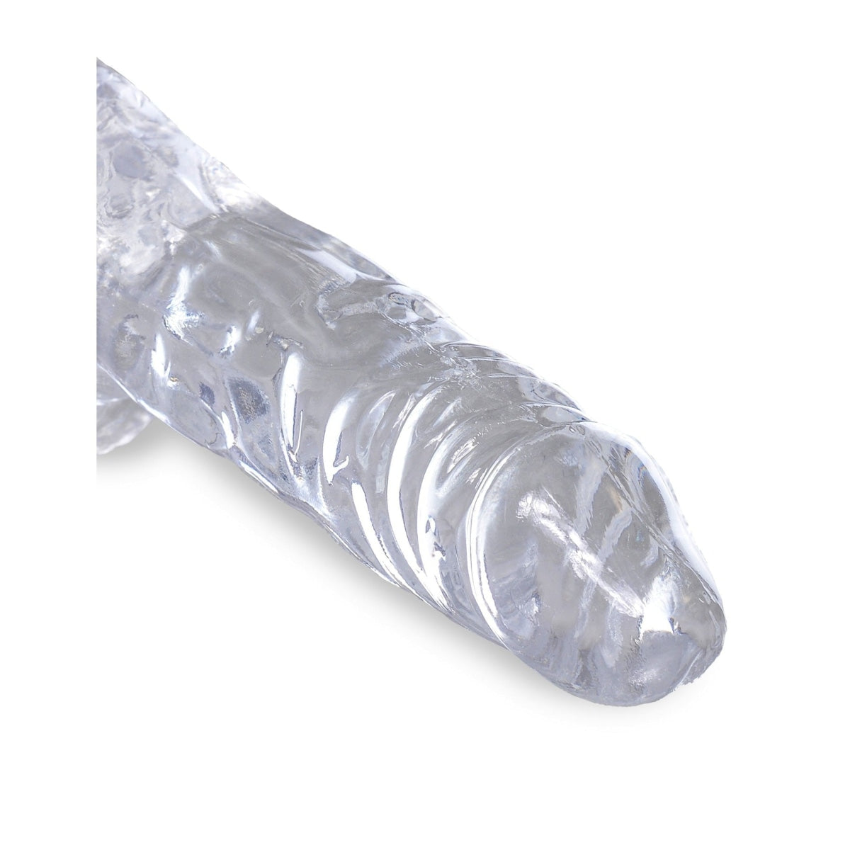 King Cock Clear 4 In Cock W- Balls Intimates Adult Boutique