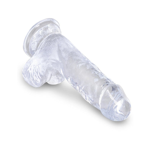 King Cock Clear 5 In Cock W- Balls Pipedream Products Dildos
