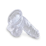 King Cock Clear 5 In Cock W- Balls Intimates Adult Boutique
