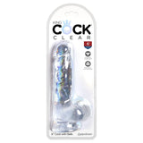 King Cock Clear 6 In Cock W- Balls Intimates Adult Boutique