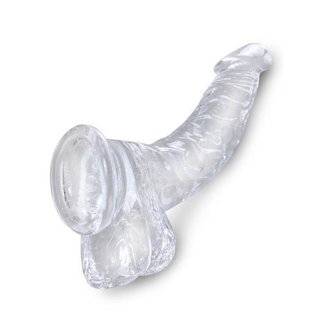 King Cock Clear 7.5 In Cock W- Balls Intimates Adult Boutique