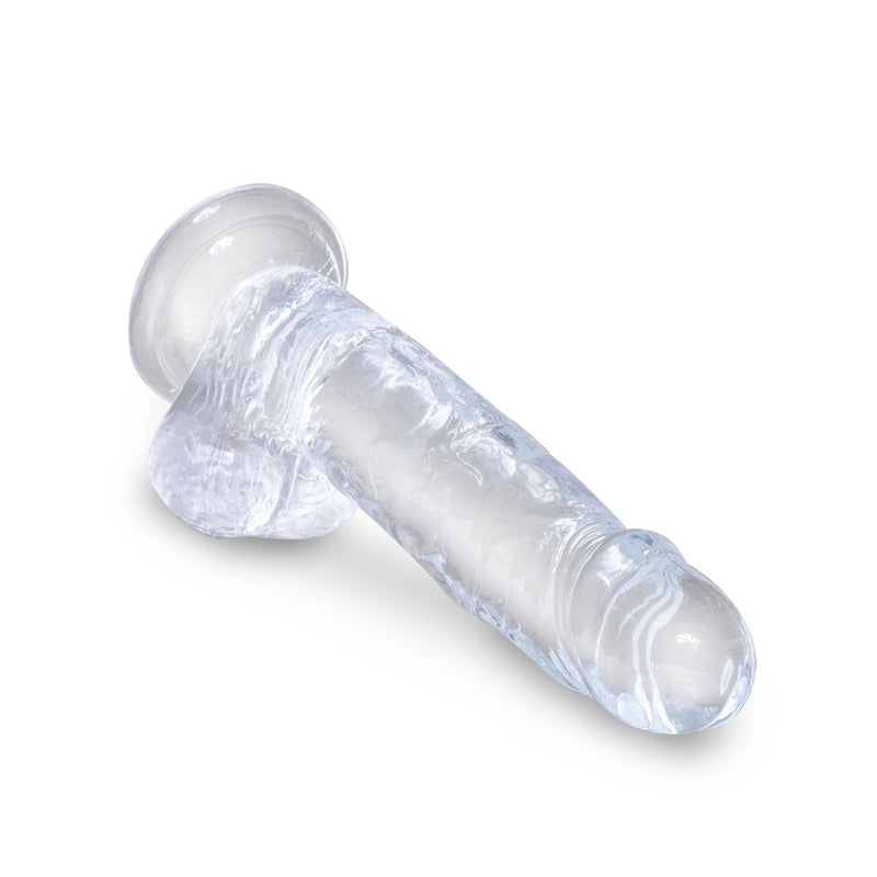 King Cock Clear 7 In Cock W- Balls Pipedream Products Dildos