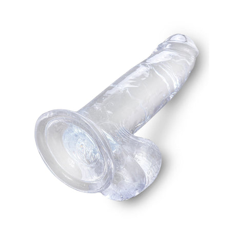 King Cock Clear 7 In Cock W- Balls Intimates Adult Boutique