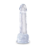 King Cock Clear 7 In Cock W- Balls Pipedream Products Dildos