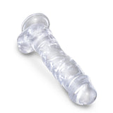 King Cock Clear 8 In Cock W- Balls Intimates Adult Boutique