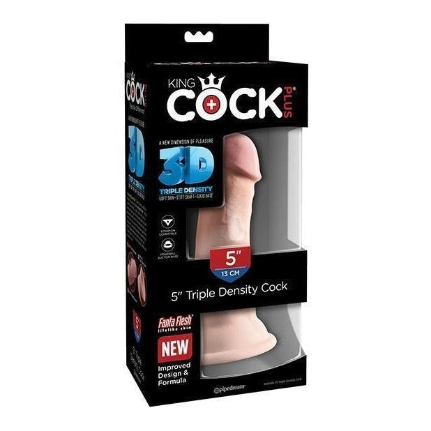 King Cock Plus 5 In Triple Density Cock Light Intimates Adult Boutique
