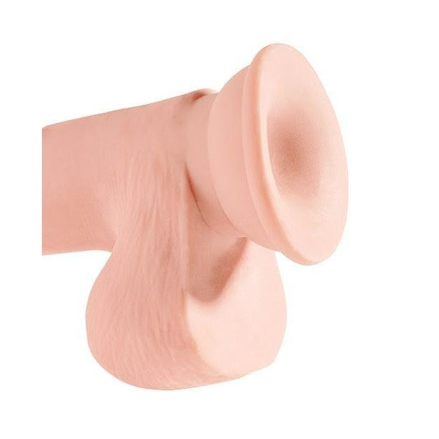 King Cock Plus 7.5 In Triple Density W- Balls Light Intimates Adult Boutique