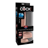King Cock Plus 9 In Triple Density Cock W- Balls Light Intimates Adult Boutique