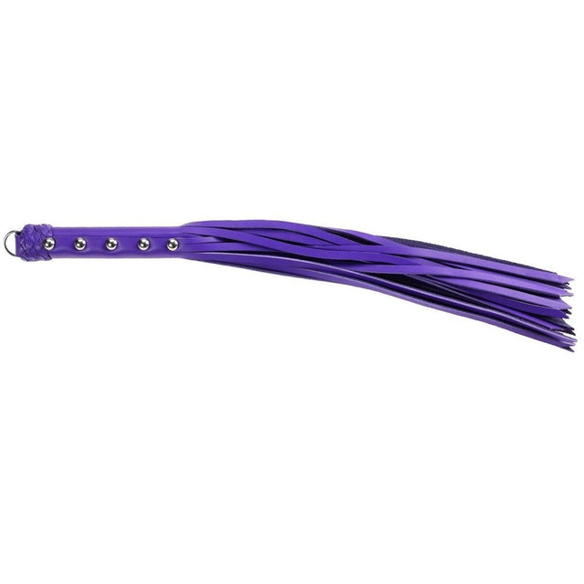 Leather 20in Strap Whip Purple Intimates Adult Boutique