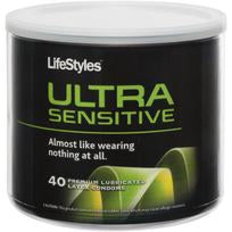 Lifestyles Ultra Sensitive 40pc Bowl Intimates Adult Boutique