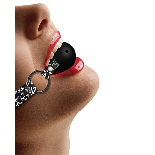 Love Street Art Fashion Breathable Ball Gag Intimates Adult Boutique