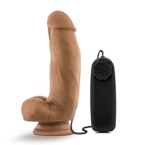 Loverboy Mma Fighter Vibrating 7 Realistic Cock Mocha " Blush Novelties Sextoys for Women