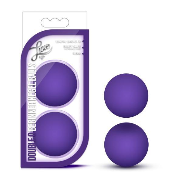 Luxe Double O Kegel Balls 0.8 Oz Purple Intimates Adult Boutique