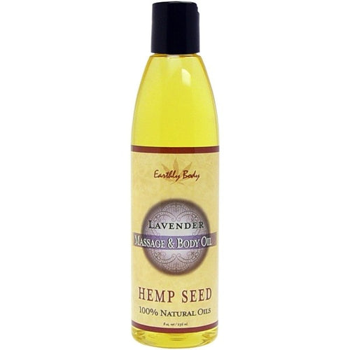 Massage & Body Oil Lavender 8 Oz Earthly Body Bath & Body