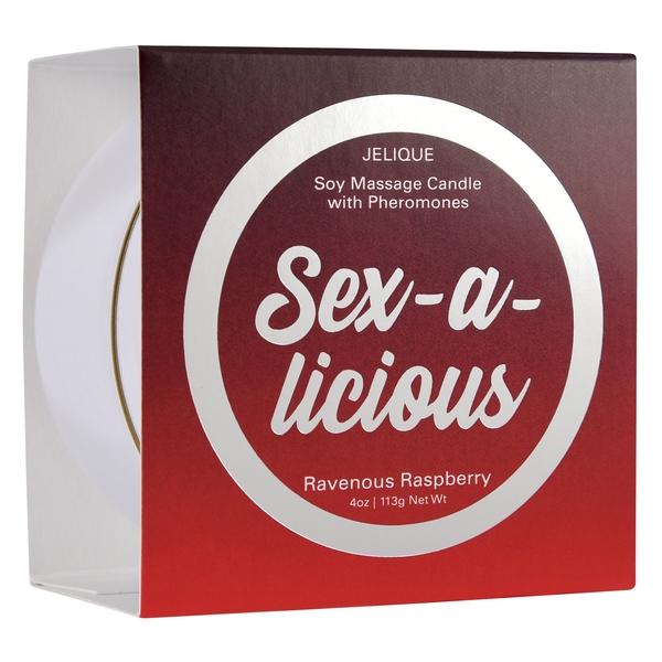 Massage Candle W- Pheromones Sex-a-licious Ravenous Raspberry 4oz Classic Brands Bath & Body