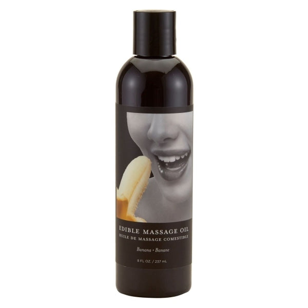 Massage Oil Edible Banana 8oz Earthly Body Bath & Body