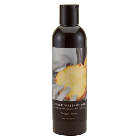 Massage Oil Edible Pineapple 8 Oz Intimates Adult Boutique