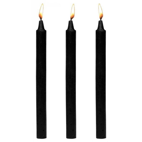 Master Series Dark Drippers Fetish Drip Candle Set Of 3 Black Intimates Adult Boutique