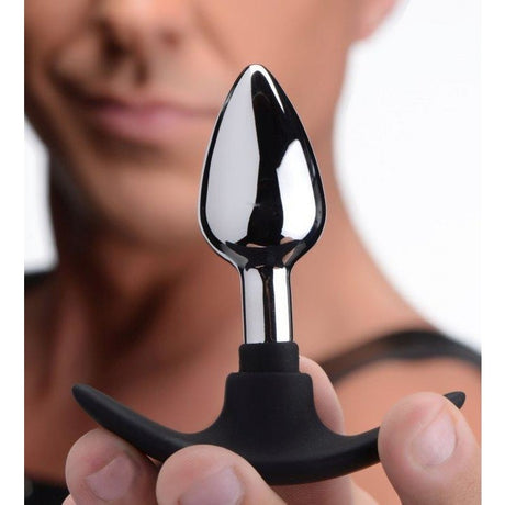 Master Series Dark Invader Metal & Silicone Anal Plug Small Intimates Adult Boutique