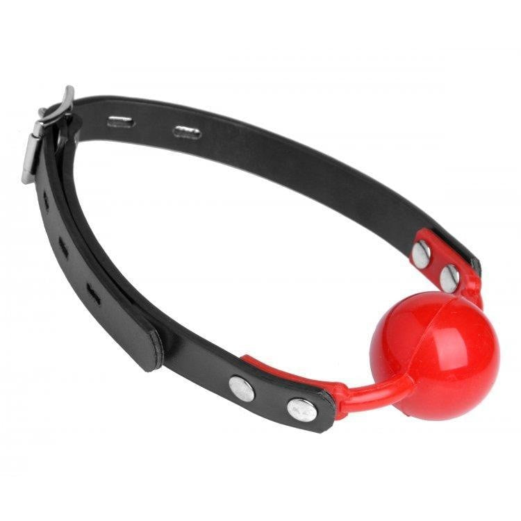 Master Series Hush Red Silicone Ball Gag Intimates Adult Boutique