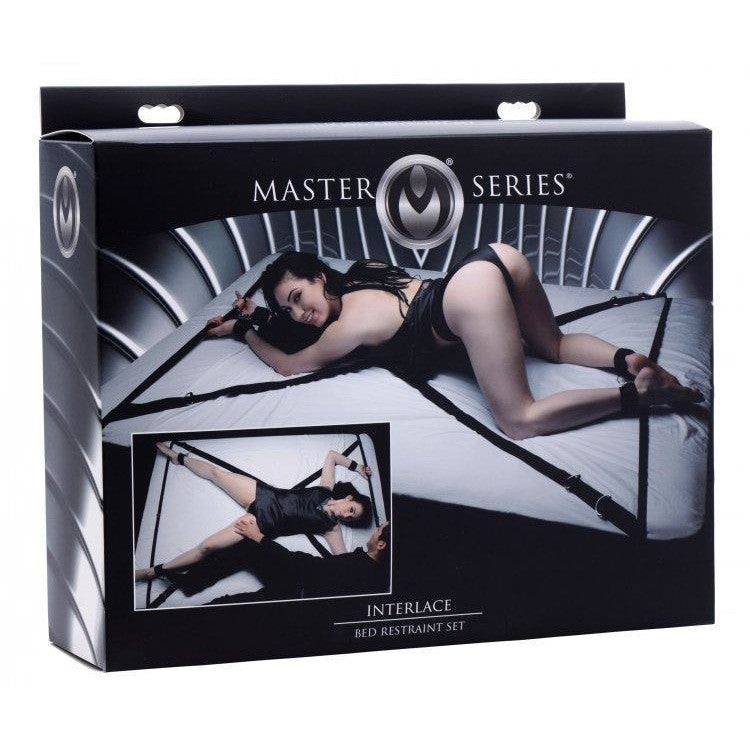 Master Series Interlace Bed Restraint Set Intimates Adult Boutique