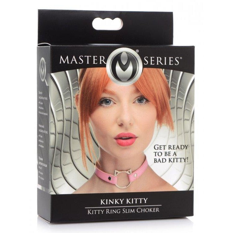 Master Series Kinky Kitty Ring Slim Choker Pink – Sex Shop Intimates Adult Boutique