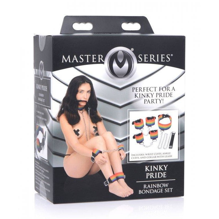 Master Series Kinky Pride Rainbow Bondage Set Intimates Adult Boutique