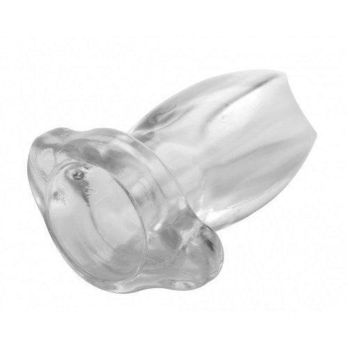 Master Series Peephole Clear Hollow Anal Plug XR Brands Anal Toys