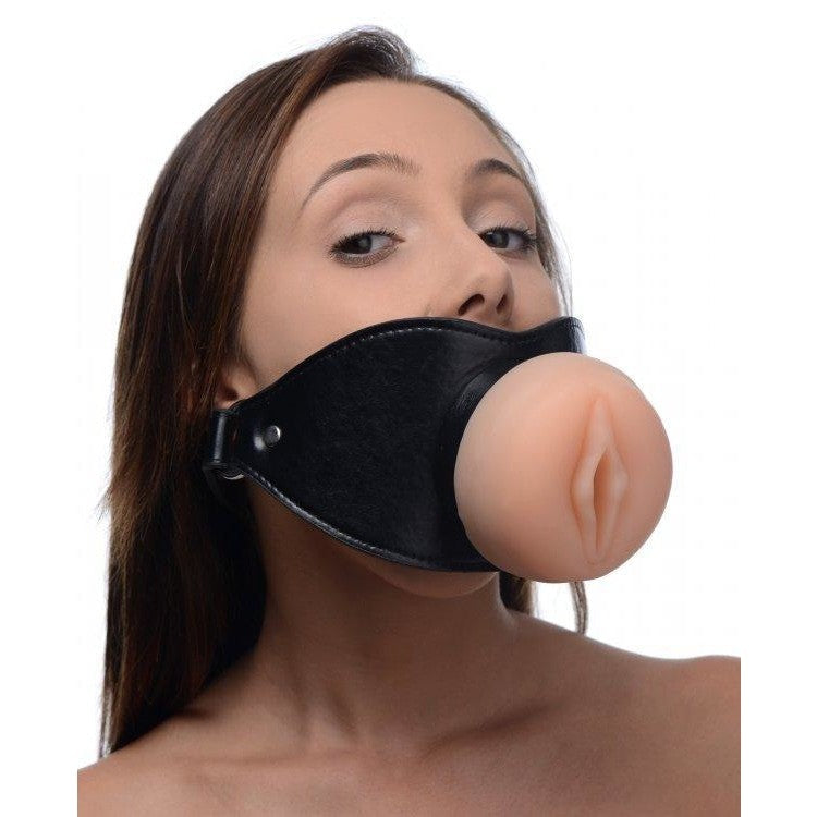 Master Series Pussy Face Oral Sex Mouth Gag XR Brands Fetish