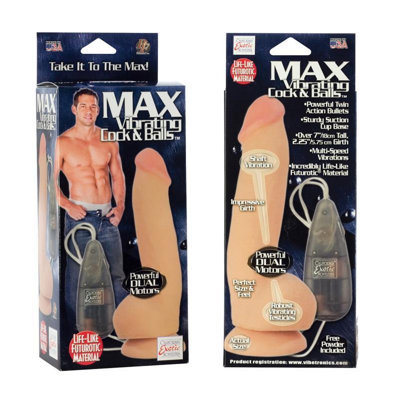 Max Vibrating Cock & Balls Intimates Adult Boutique