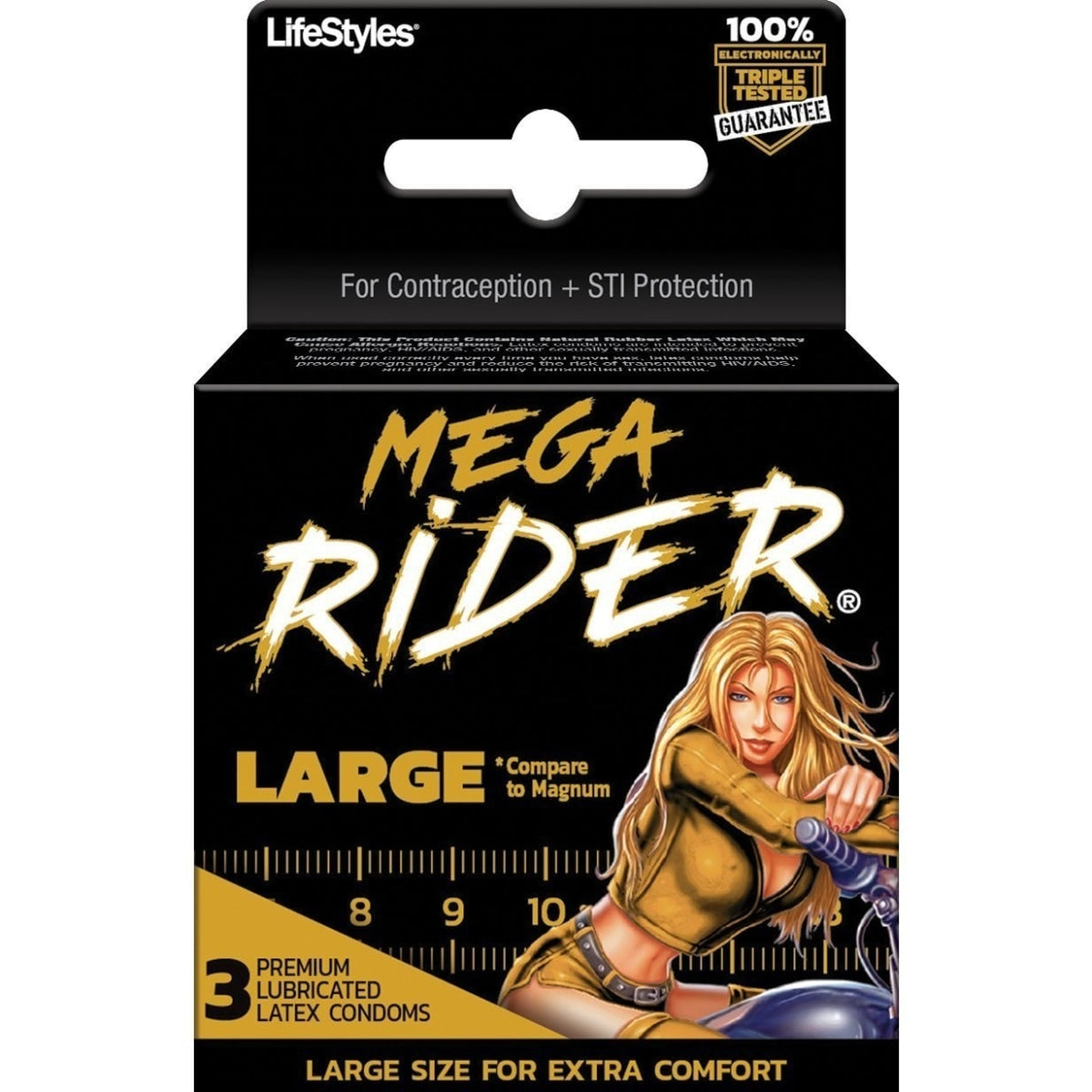 Mega Rider 3 Pk Intimates Adult Boutique