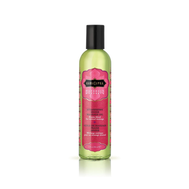 Naturals Massage Oil Strawberry Intimates Adult Boutique