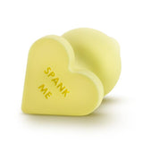 Naughty Candy Heart Spank Me Yellow Intimates Adult Boutique