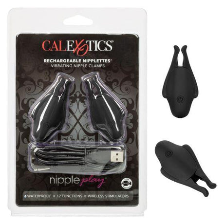 Nipple Play Rechargeable Nipplettes Black Intimates Adult Boutique