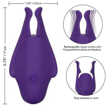 Nipple Play Rechargeable Nipplettes Purple Intimates Adult Boutique
