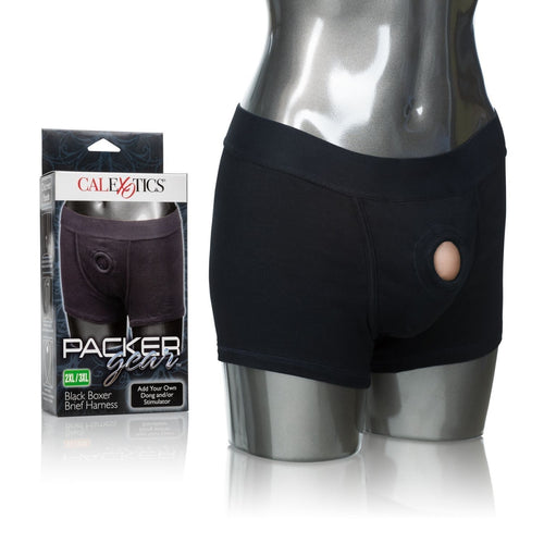 Packer Gear Black Boxer Brief Harness 2xl-3xl California Exotic Novelties Accessories