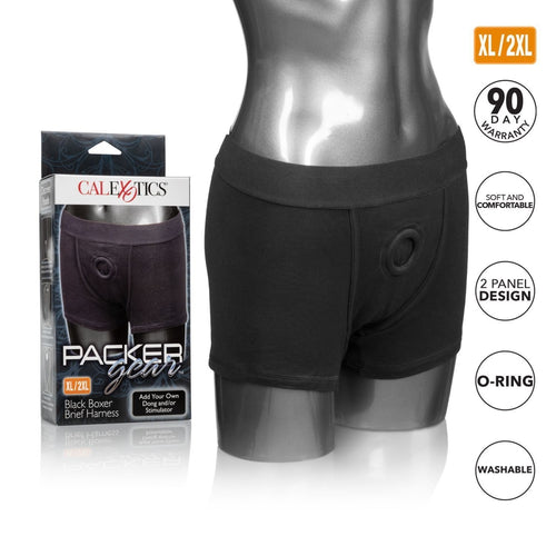 Packer Gear Black Boxer Brief Harness Xl-2xl California Exotic Novelties Accessories