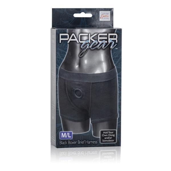 Packer Gear Black Boxer Harness M-l Intimates Adult Boutique