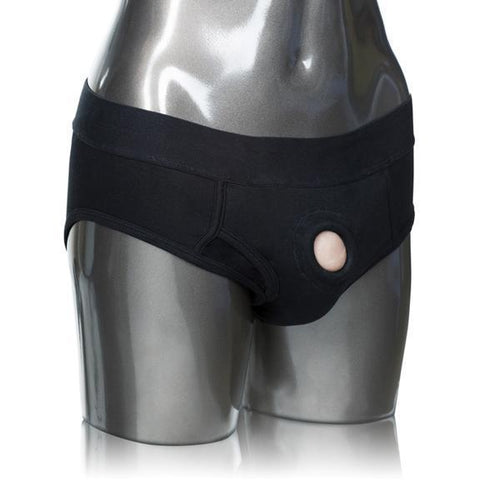 Packer Gear Black Brief Harness L-xl California Exotic Novelties Accessories