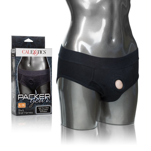 Packer Gear Black Brief Harness Xl-2xl California Exotic Novelties Accessories