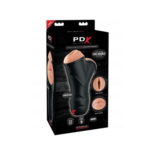 Pdx Elite Double Penetration Vibrating Stroker Pipedream Products Sextoys for Men