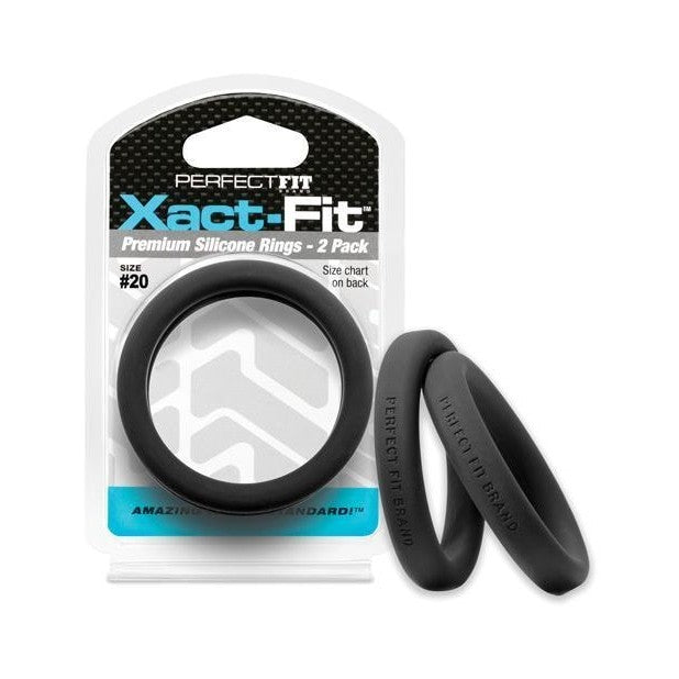 Perfect Fit Xact-fit #20 2 Pk Black Perfect Fit Sextoys for Men