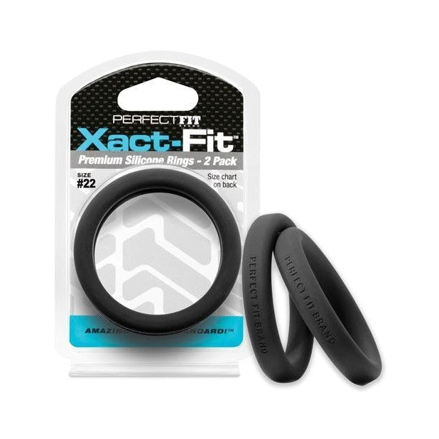 Perfect Fit Xact-fit #22 2 Pk Black Perfect Fit Sextoys for Men