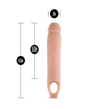 Performance 11.5in Cock Sheath Penis Extender Vanilla Intimates Adult Boutique