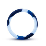Performance Silicone Camo Cock Ring Blue Camoflauge Blush Novelties Sextoys for Men